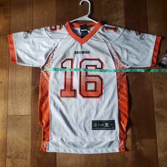 NFL Reebok Cleveland Browns Cribbs 16 Jersey Style #67891 Youth Medium NWT - Picture 9 of 13